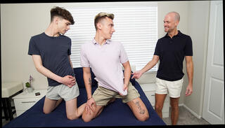 Video 1658683654: twink bareback threesome, bareback twink gay sex, twink daddy bareback, stepdad, tight bubble butt, best butt, best ass, school ass