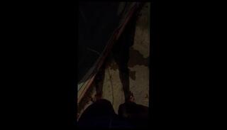 Video 1665759103: barefoot feet, solo male piss, amateur public piss, piss street, piss dance, pissing behind, black feet