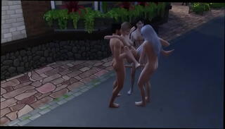 Video 1396037825: hentai 3d games, 3d toons, 3d group, hentai public, outdoor foursome
