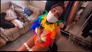 Video 1608404594: bondage domination bdsm, pov femdom domination, bdsm femdom fetish, milf femdom bdsm, dominant big tits milf, bondage amateur bdsm, bound gagged tight, brunette milf pov, milf pov hd, latin gagging