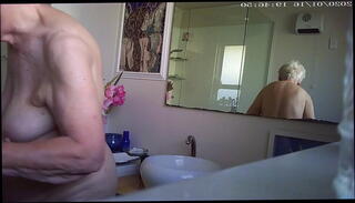 Video 944856935: granny boobs, mature granny, boobs bathroom