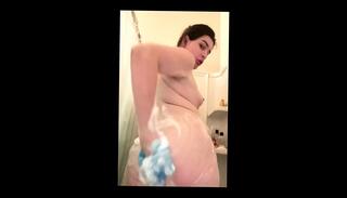 Video 1654411401: bbw shemale solo, bbw shower solo, bbw hd, cum shower