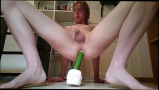 Video 780864601: amateur gay anal, riding cucumber