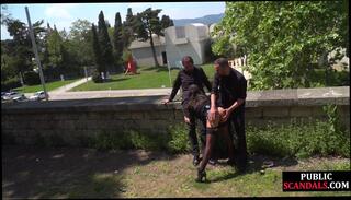Video 1581428674: threesome deep throat, teen public threesome, teen threesome outdoors, teen threesome big, big cock threesome, spanking heels