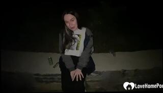 Video 1618960794: hd pov brunette, outdoor pov, nerdy babe, babe plowed