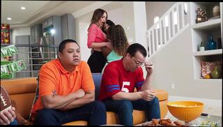 Video 1626556111: september reign, threesome blowjob handjob, threesome blowjob cumshot, big cock threesome, big tits threesome, straight threesome, threesome train, threesome hd