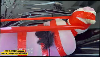 Video 1446306705: latex fetish, latex woman, girl hogtied, leather latex, japanese latex, latex asian