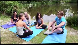 Video 380832404: cfnm teen, cfnm yoga, cfnm public, boy girl, boys outdoor