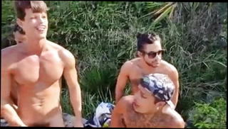 Video 1572281321: bareback anal sex blowjob, gay bareback anal sex, gay bareback group sex, gay bareback hunk, muscle bareback group sex, muscular hunk bareback, outdoor bareback anal