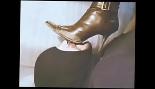 Video 17945785: mistress humiliates slave, femdom mistress humiliation, foot worship humiliation, bdsm mistress slave, slave wife humiliated, dirty foot worship, slave worships boots, dirty boots licking