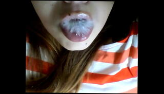 Video 839833385: bbw fetish, bbw spit, spit bubbles