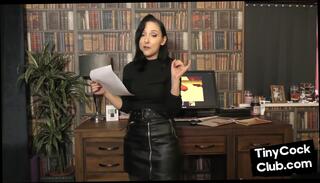 Video 1654764424: femdom bdsm, tiny dick, tiny babe, amateur femdom, high heels femdom, tiny gorgeous, lingerie femdom