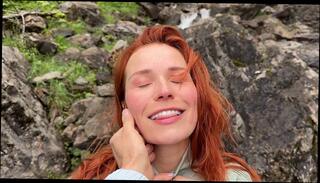 Video 1665928603: big natural tits model, small tits model, big dick model, model cumshot, model sex, model blowjob, amateur model, red head model, model outdoors, mature model, fucking