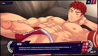 Video 1618188495: gay hentai game, jock masturbating, jock cumshot