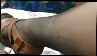 Video 1570499841: straight foot, high heel foot job, boots foot job, stockings foot heels, american foot