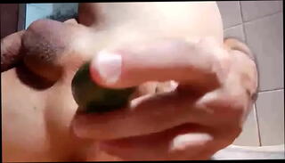 Video 1280997895: closeup solo masturbation, solo masturbation sex toys, closeup anal sex, closeup amateur anal, closeup shaved, toys vegetables