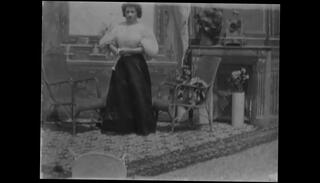 Video 1032607185: vintage retro, vintage black white, old retro, woman undressing, erotic