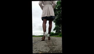 Video 1567647131: shemale girl, shemale outdoors public, short girl