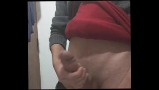 Video 1610415465: solo uncut cock masturbating, uncut solo male, skinny uncut, amateur uncut cock, bathroom cumshot