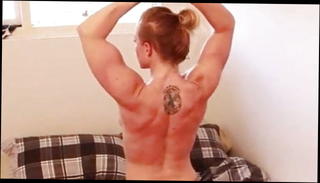 Video 1522877201: girl woman, straight woman, muscle girl posing, muscular girl