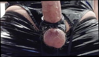 Video 1524824301: latex catsuit masturbation, latex crossdresser, big cock crossdresser, daddy crossdresser, gay latex, latex hd
