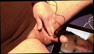 Video 1571186591: vibrating cockring, cockring cum, face cum, gay