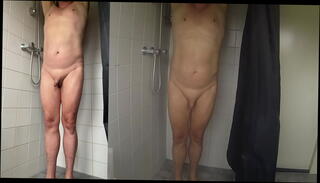 Video 1657414985: solo gay uncut cock, tiny uncut dick, small tiny dick, uncut shower, bathroom solo