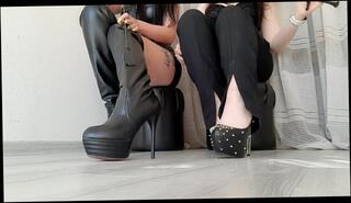 Video 1588784103: dominant lesbian mistress, lesbian feet domination, lesbian feet fetish, dominant lesbian babe, lesbian dominates redhead, amateur lesbian women, two dominant ladies, dominant woman, tattooed lesbian babe, amateur brunette lesbian, high heel domination, shoe domination, high boots fetish, red head mistress