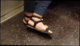 Video 823340004: ebony foot fetish, candid ebony feet