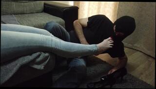 Video 1612718873: worship feet foot toes, feet slave foot worship, foot fetish feet worship, milf foot worship, amateur foot worship, foot kiss slave, woman worship, jeans worship, tight jeans fetish