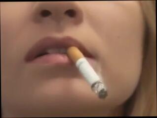 Video 801143504: smoking solo, solo female, pretty girl smoking, very pretty girl, girl nailed, girls lips, girl close