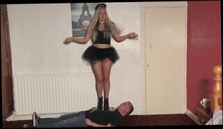 Video 1618780113: femdom babes dominate, amateur babe dominates, dominated brunette babe, domination trample, high heel domination, boot domination, femdom fishnet, stockings domination, dominated hard