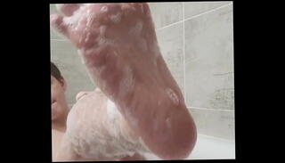 Video 1539366945: teen feet fetish, gay feet fetish, chubby feet, chubby boy masturbation, young chubby teen, bathtub masturbation