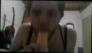 Video 1654468545: dildo deep throat sucking, deep throat dildo blowjob, shemale sucks dildo, big tits sucking dildo