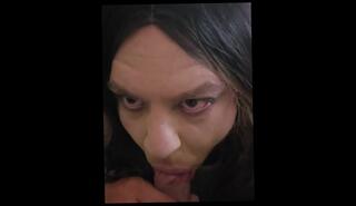 Video 1619496883: sissy crossdresser sucks, sissy swallow, amateur blowjob cum swallow