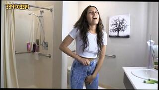 Video 608884975: pissing peeing, sexy girl peeing, girl pee desperation, pee jeans wetting