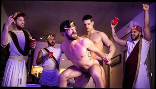Video 1575396944: frat brothers, gay bareback hunk, bareback sex cumshot, bareback muscle hunk