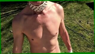 Video 1657684725: bdsm slave punishment, pissing peeing fetish, naked uncut slave, uncut dick piss, pissing slave gay, hardcore bdsm punishment, pee pissing outdoor, slave cage, pee fetish big, gay uncut penis, uncut white dick, uncut dick play, homemade pee