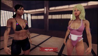 Video 1600094985: 3d lesbian, 3d interracial, lesbian catfight, naked catfight, naked lesbian wrestling, 3d game, blonde catfight