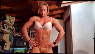Video 1306601385: sexy female bodybuilder, sexy pretty hot, sexy female muscle, sexy poses, camera sexy