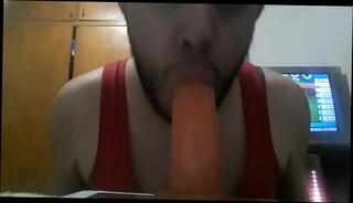 Video 1617466945: dildo deep throat sucking, deep throat dildo blowjob, big tits sucking dildo, shemale sucks dildo