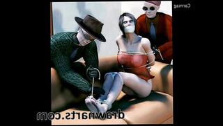 Video 102853705: tie bound gagged, 3d bdsm, gagged bounded beauty, rough bdsm bondage, lady 3d, bound damsels, bound struggling