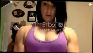 Video 1307234875: hot sexy pretty babe, sexy black haired babe, sexy babe posing, sexy muscle babes, sexy female bodybuilder, webcam