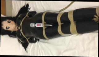Video 1042373504: latex bondage, latex bdsm, massage bdsm, latex vibrator, latex toys