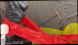 Video 1439613245: latex fetish bondage, hogtied bondage, japanese latex bondage, bondage vibrator orgasm, woman bondage, asian hogtied, leather bondage, sweat fetish, bondage play