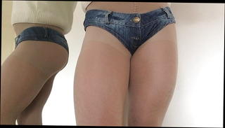 Video 1571251911: shorts pantyhose, tan pantyhose, short gay