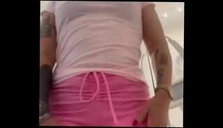 Video 1535112685: clothes teasing, dress teasing, sexy tattooed blonde
