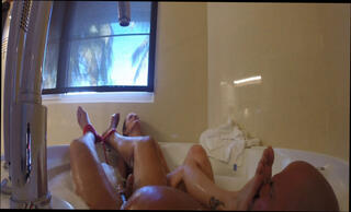 Video 1640019444: bdsm femdom bondage, femdom bondage handjob, german bdsm femdom, femdom handjob cumshot, shower bondage, bondage brunette