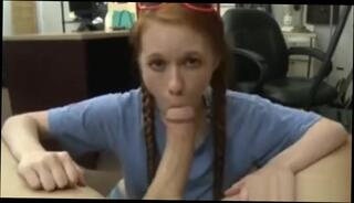 Video 909566404: girl sucks white dick, girl sucks big dick, teen big cock blowjob, red head sucks dick