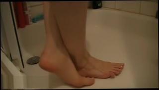Video 1057071104: foot fetish, dirty feet, shower feet